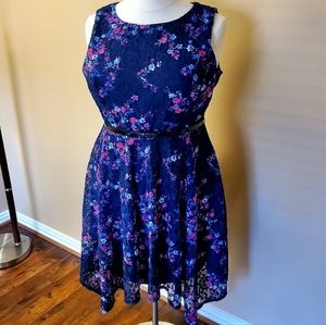 Fit and Flare Floral Dress